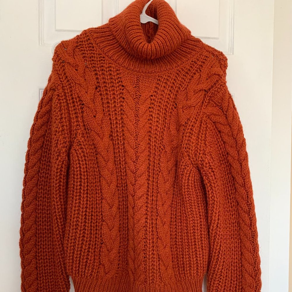Mango Oversized Knit Turtle Neck S